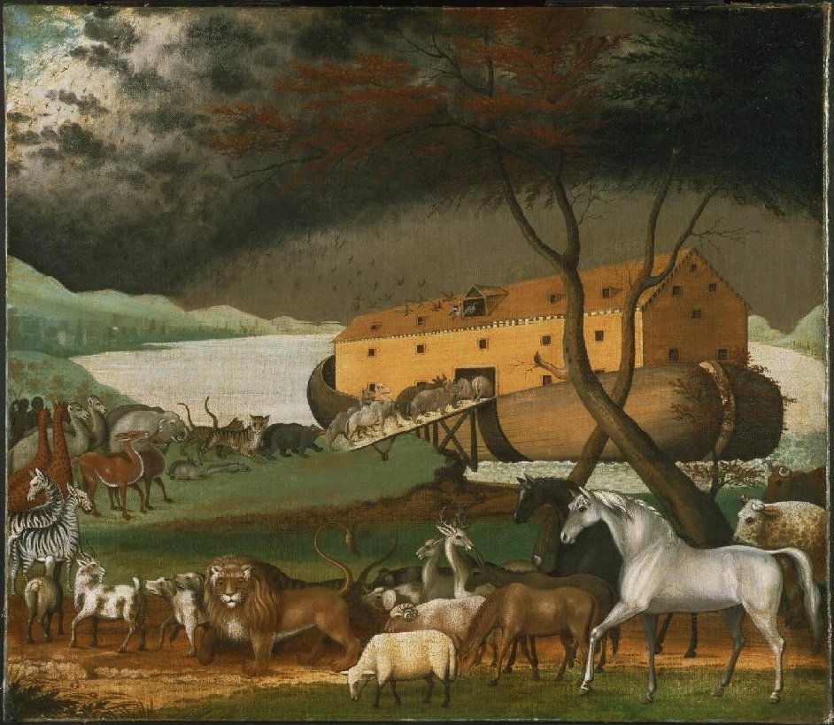 Het laden van de ark, Edward Hicks